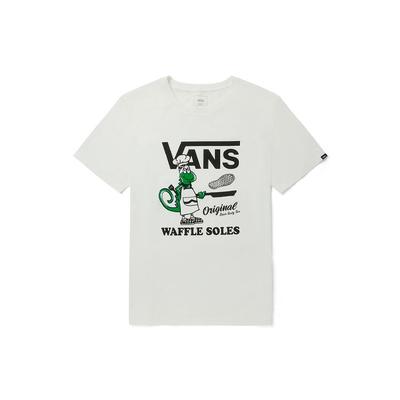 Vans Dinosaur Print Casual Sports Short Sleeve T-Shirt Unisex T-Shirts White VN0A5F3TFS8