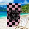 Inter Mi-ami Fc Emblem Printed Beach Towel, Super Soft Microfiber, Perfect Gift Birthday, for Pool, Beach, Travel, for family and friends
