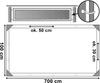 Balcony mat cover gray 1x7 m
