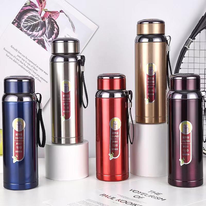 Thermal Water Cup 316 Stainless Steel Thermos Bottle 6-12 Hours Thermal Insulation Eco-Friendly Europe Design for Travel Offices