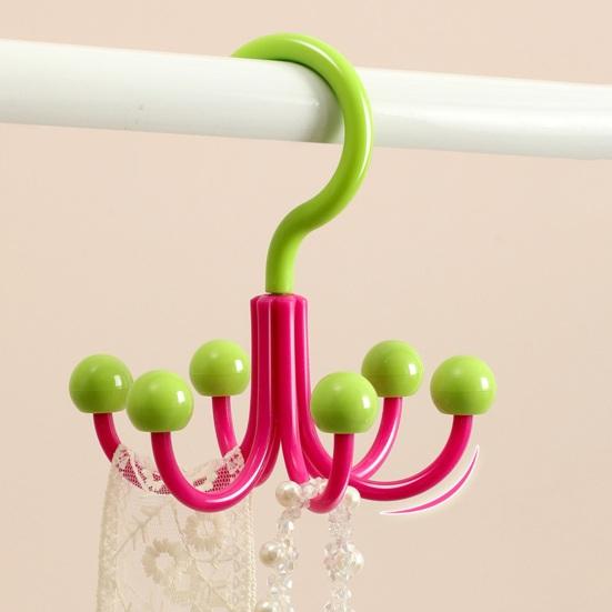 Hook with Six-claw Design Space Saving Hangers No-Punch Durable Load-bearing Hook for Kitchen Bathroom Bedroom