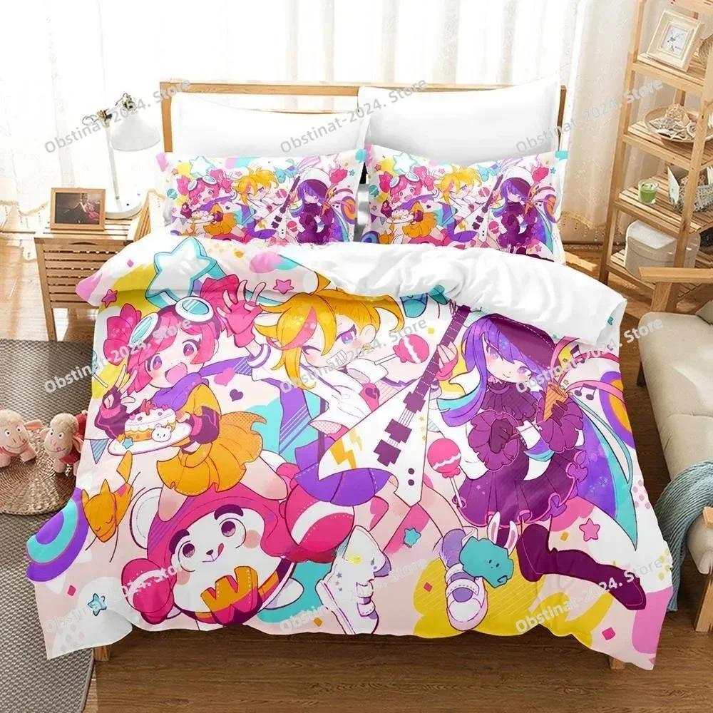 Fashion Music Game Muse Dash Beding Set Printed Bed Linen Set With Pilowcase Soft Duvet Cover Soft Single Double Quen Super King-Sized Dimensionsd