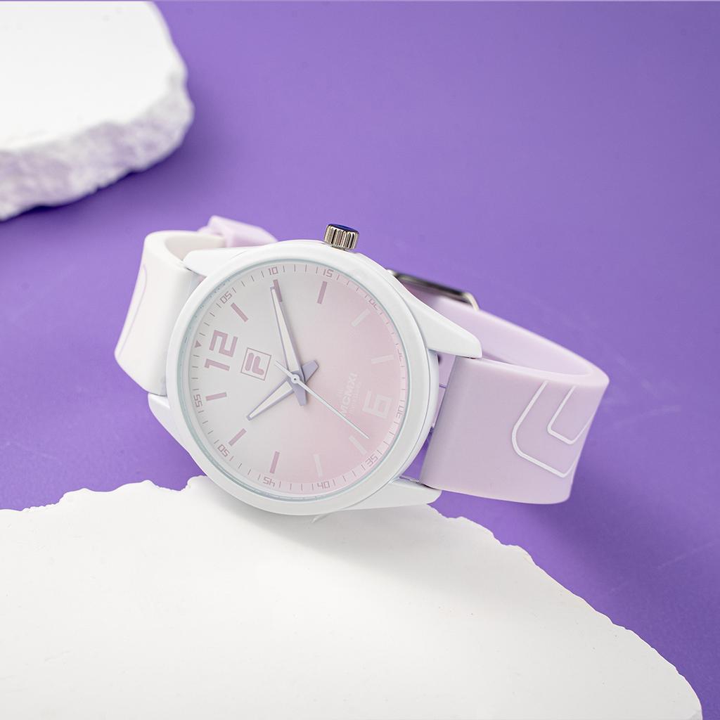 FILA 6485 Series Quartz Watch Silicone Strap 43mm Blue Dial Fashion Trend Women watches FLM38-6485-004