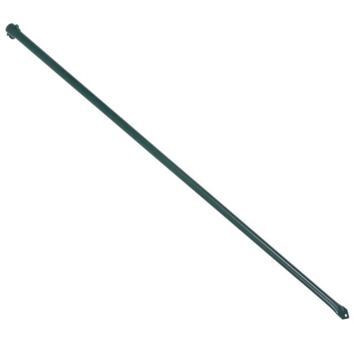 VidaXL Poteau de jardin 10 pcs 1 m Métal Vert