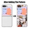 Oil Painting Flower Pattern Case For Samsung Galaxy Z FlIP 7 FE 6 5 Plating PC+PU Leather Hybrid Folding Cover For Samsung Z Flip7 Flip6 Flip5