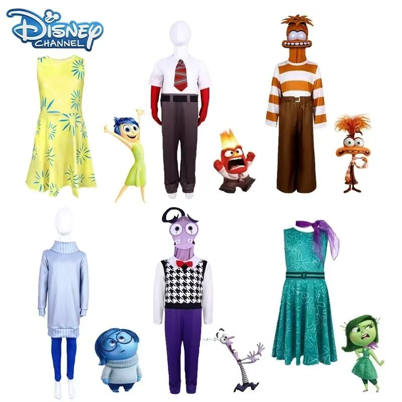 New Year Anime Movie Anxiety The Inside Out 2 Cosplay Joy Sadness Anger Disgust Fear Cosplay Costumes Suit Adult Kids Party Set