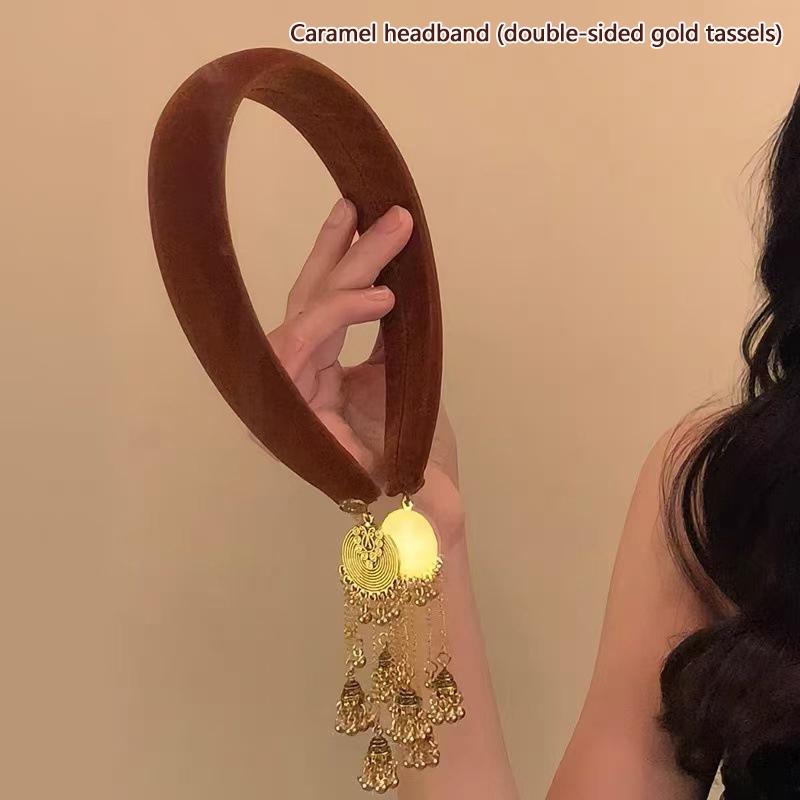 Pendentif à Pompon Accessoires Cheveux Pour Femmes Filles Doux Polyvalent Cerceau à Cheveux Tempérament Style Ethnique Bandes Cheveux Cadeaux