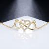 Popular Jewelry, Love 8-character Synthetic Zircon Necklace, Heart-shaped Pendant, Neck Chain, Niche High-end Necklace, Wholesale.