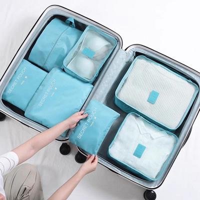 6 pezzi borse portaoggetti da viaggio finestra in rete traspirante multiuso biancheria intima organizzazione scarpe borsa di stoccaggio di grande capacità