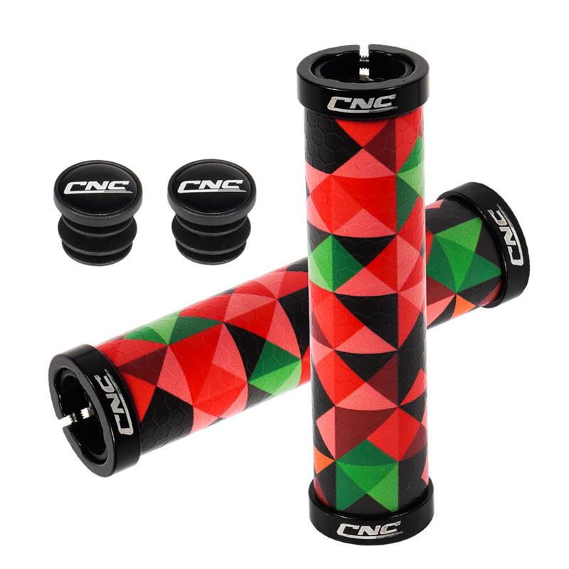 Accessori Bici CNC Manopole MTB Manicotti Silicone Bicicletta Antiscivolo Gel Ciclismo Lock On Parti Manubrio 22.2mm