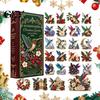 Holiday Countdown Gift Box Hummingbird Christmas Garden Advent Calendar, 24-Day Calendar with 2D Acrylic Bird Hanging Ornaments, for Birds Lovers