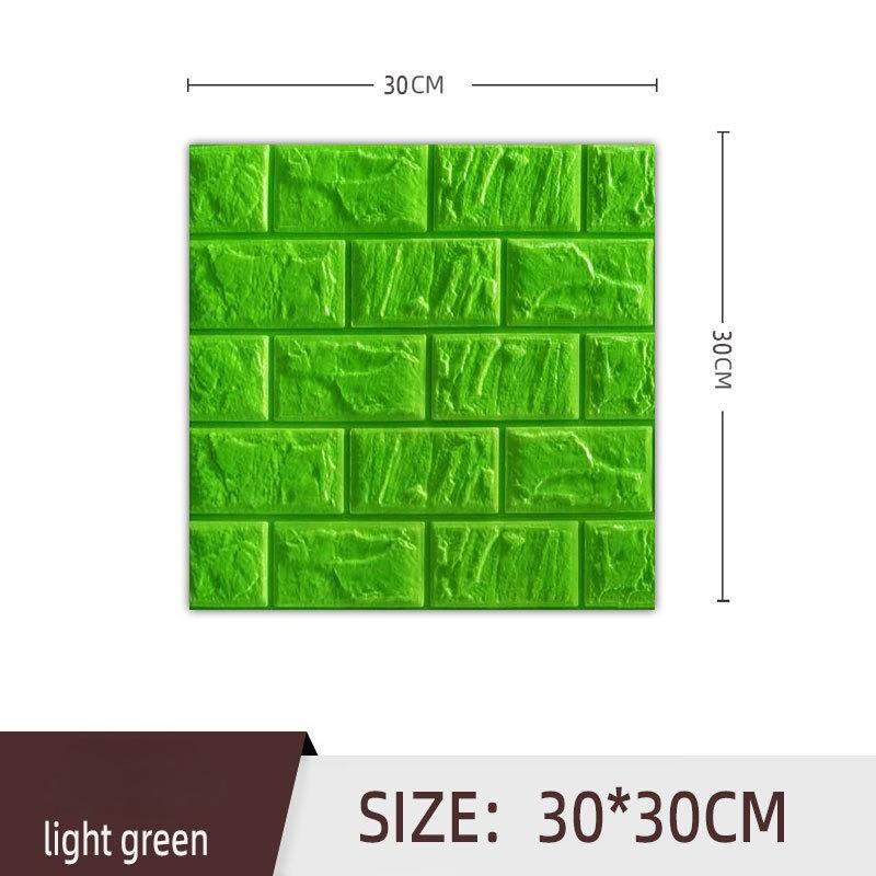 20Pcs 3D Brick Wall Panels Peel and Stick Adhesive Wallpaper for Living Room Bedroom Background Kitchen Decoration Home Decoration