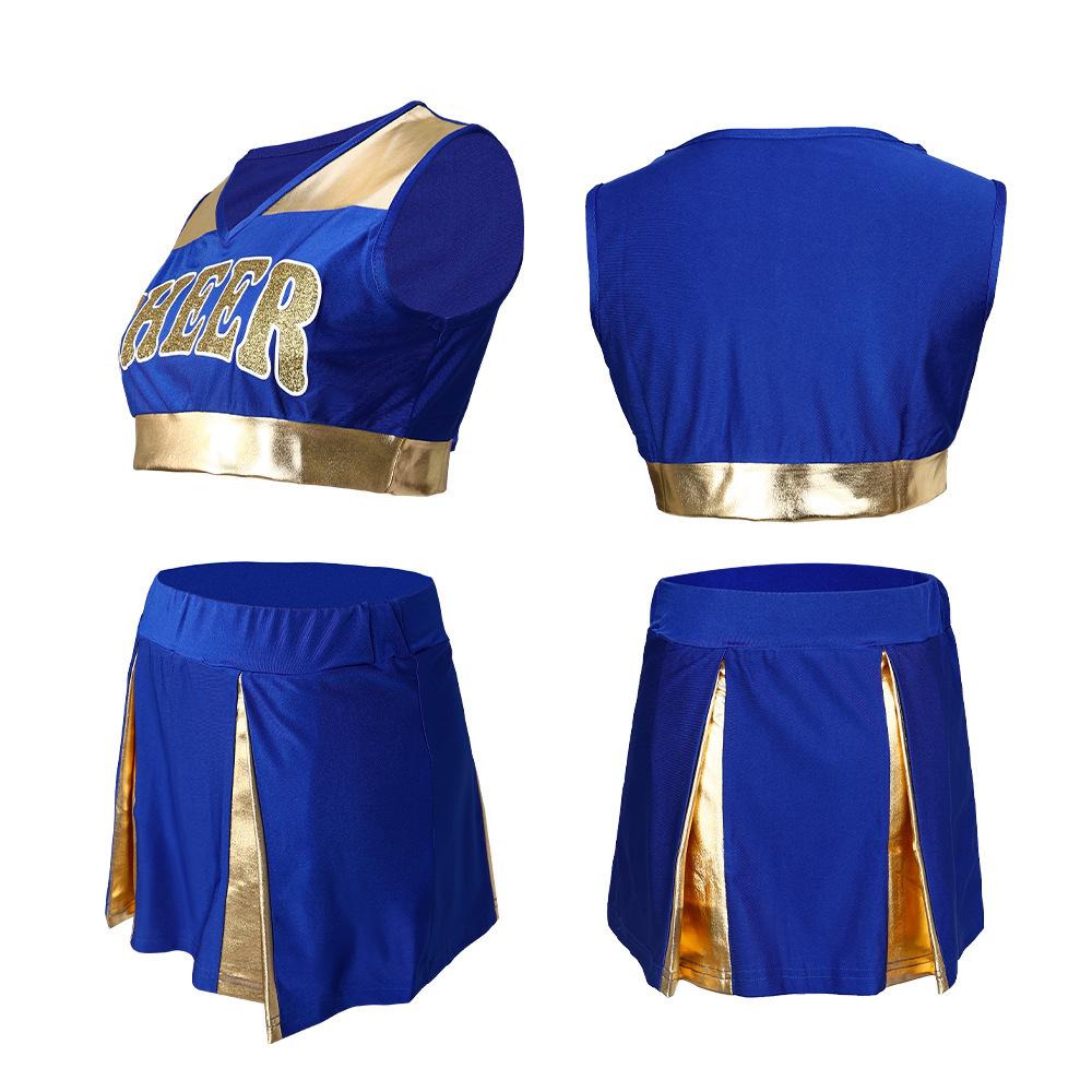 Dance Performance Cheerleading Uniform Short Skirt Suit Halloween Party Gift
