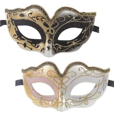 TOMMYFIELD Venetian Mask, Children's Half Face Glitter Masquerade Mask (Used)