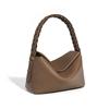 Small Woven Pillow Bag Genuine Leather Versatile Handbag Commuting Shoulder Large Capacity Simple Crossbody