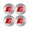 4pcs 56/60/63/65/68mm Wheel Center Caps Sticker Car Hub Cover Decoration For  dgrb6 S RS A3 A4 B8 8P 8V A6 A5 Q5 B7 B6 B9 Q7 A1 A7