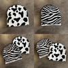 Modern Zebra Knit Cap With High Top Style For Men And Women Warmth And Trendy Autumn Winter Accessory