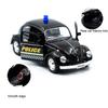Policajný chrobák v mierke 1/36 1967 Policajný model auta zo zliatiny tlakového odliatku s vyťahovacím chrbtom pre deti Darčeky Kolekcia hračiek