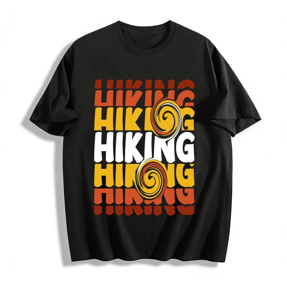 

Vortex Print Casual T-Shirt For Outdoor Hiking Enthusiasts Pure cotton T-shirt 6XL