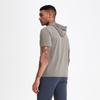 Sommer Kapuzen-Sweatwear Herren Kurzarm Lockeres T-Shirt Leicht Atmungsaktiv Kragen