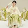 Little Tiger Patty Girls' Embroidered Hanfu Skirt Set