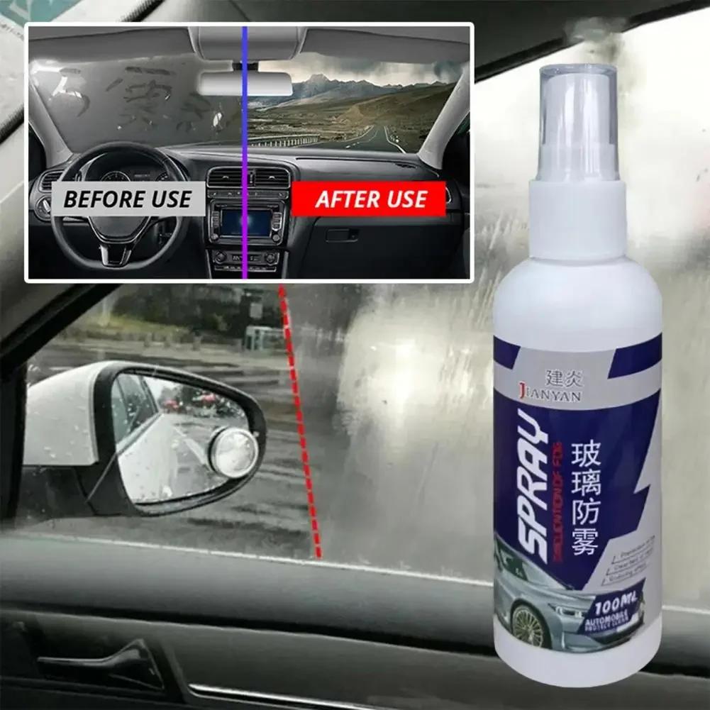 100-300ml Car Windshield Anti-fog Spray Efficient Long Lasting Car Rainproof Anti-fog Spray for Windscreen Rearview Mirror
