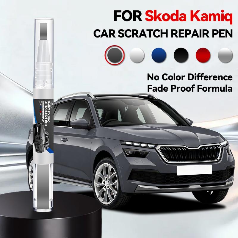 

2026 Hot Car Accessories For Skoda Kamiq Car Paint Repair Pen Touch Up Scratch Remover DIY Auto Accessories Blue LB5K Silver LA7