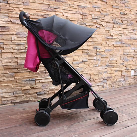Pram Canopy Adjustable Sun Protection Elastic Stroller Sunshade Cover for Baby Accessories