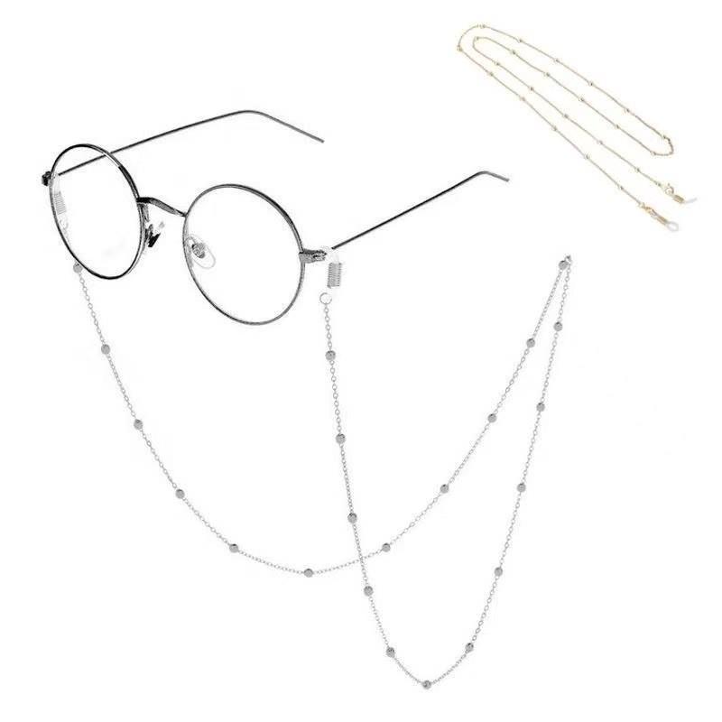 Cross-border Fashion: Twisted Pearl Bead & Snake Chain Eyeglass and Mask Necklace Accessory