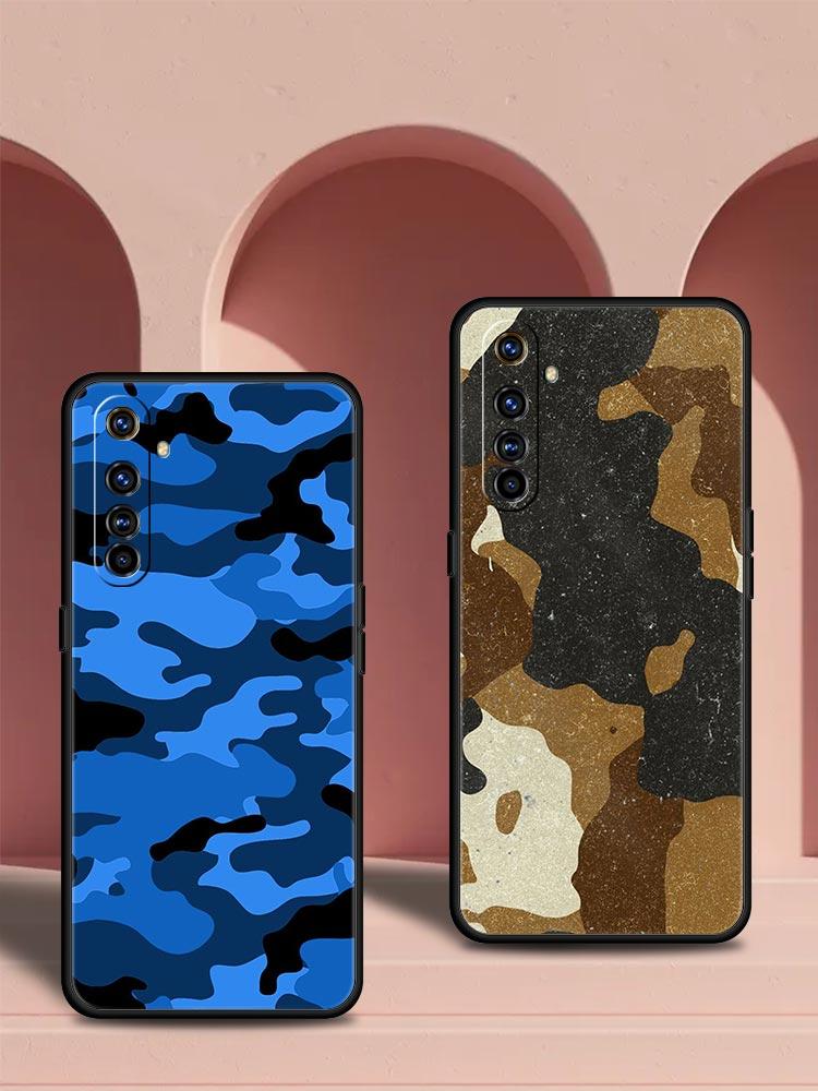 Colour Camouflage Camo For Realme GT Neo2 3 Phone Case For Realme 9 8 7 6 GT2 Pro Plus 5G 8i 9i C3 C21 C11 C25 C35 C21Y Cover