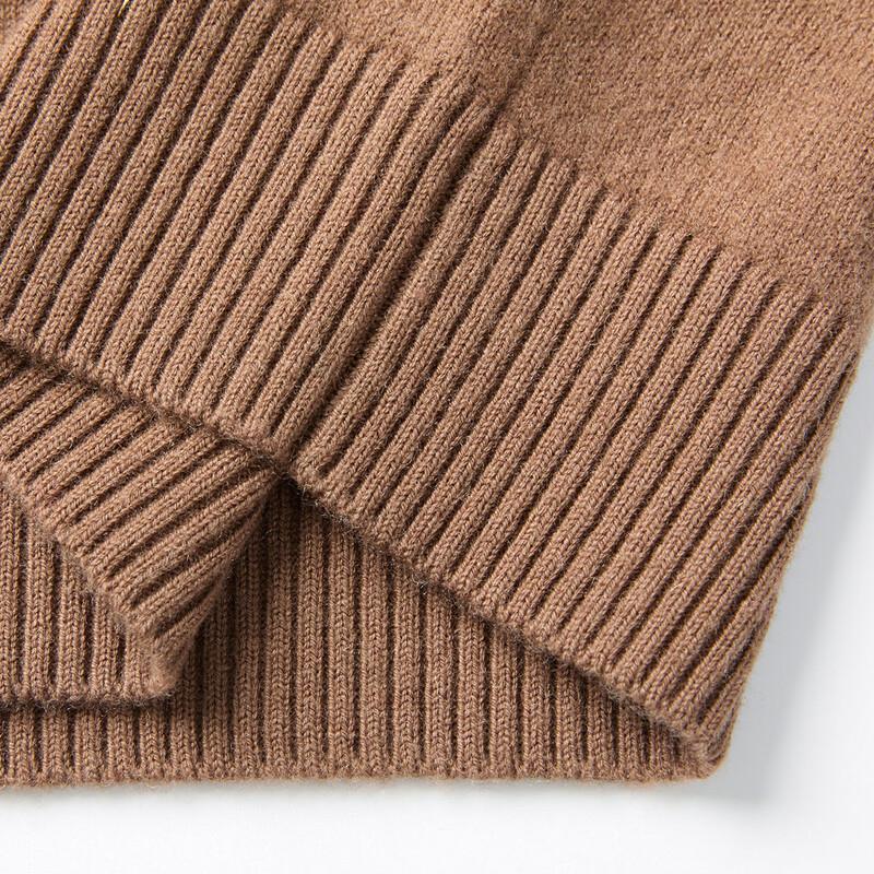 Men's Jinju 100% Wool Thick Winter Half-Zip Sweater