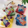 Coral Fleece Cartoon Three-dimensional Embroidery Hug Bear Towel Set Household Children Thickened Soft Absorbent Skin-friendly