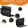 GAGUIUP Skrivebordsside Lednings- og Kabelorganisator Småting PC-bord Nettbrett Ingen Boring Space Black Stativ, Oppbevaring, Oppbevaring, Stativ, Område, Oppbevaring, Kreves,