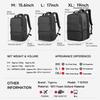 Tigernu Expandable Backpack Men 15.6-19 Inch Laptop Backpacks Male Travel Backpack Bag 38L Large Capacity Business Bag