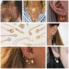 Evil Blue Eye Heart Necklace for Women Cute Gold Star Collars Diy Pendant Stainless Steel Chain High Quality