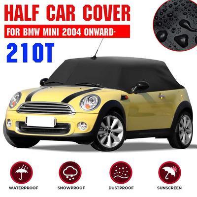 Halbe Autoabdeckung, Sonnenschutz, UV-beständig, Schnee, Staub, Regen, wasserdichte Auto-Sonnenschutzabdeckung für BMW MINI 2004 0n-