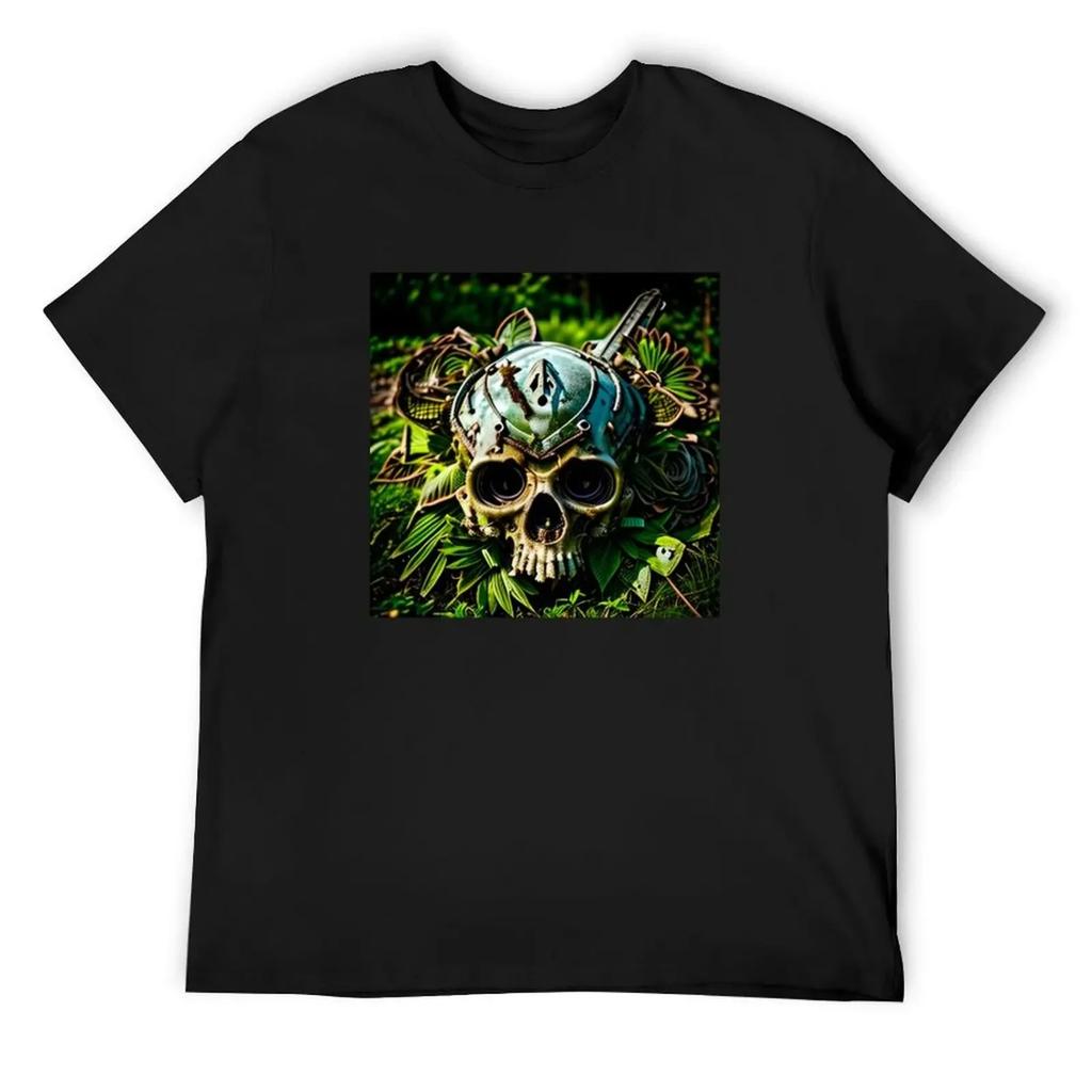 Skull v3 T-Shirt luxury designer summer clothes plus size tops mens shirts graphic tee