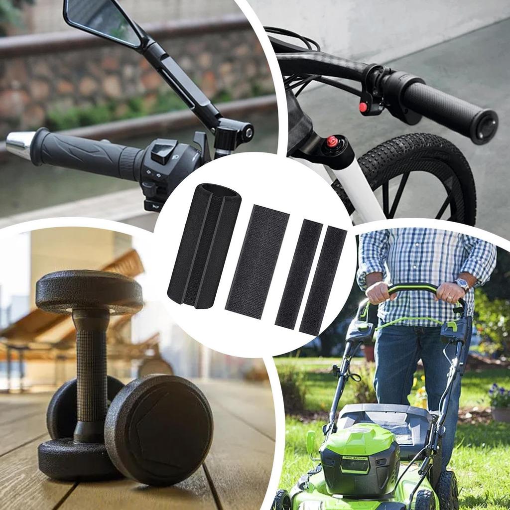 Motorcycle Steering Wheel Cover, Fitness Equipment Handle Grip, Dual Opening Design Buffer Sponge Grip