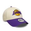 New Era 9FORTY NBA Basketball Adjustable Cap Lakers Bulls Free Size Beige/Purple Hat