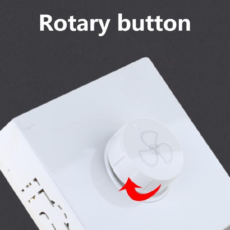 5-Level Speed Controller Switches Modern Wall Controller Panel 86 Type Adjuster