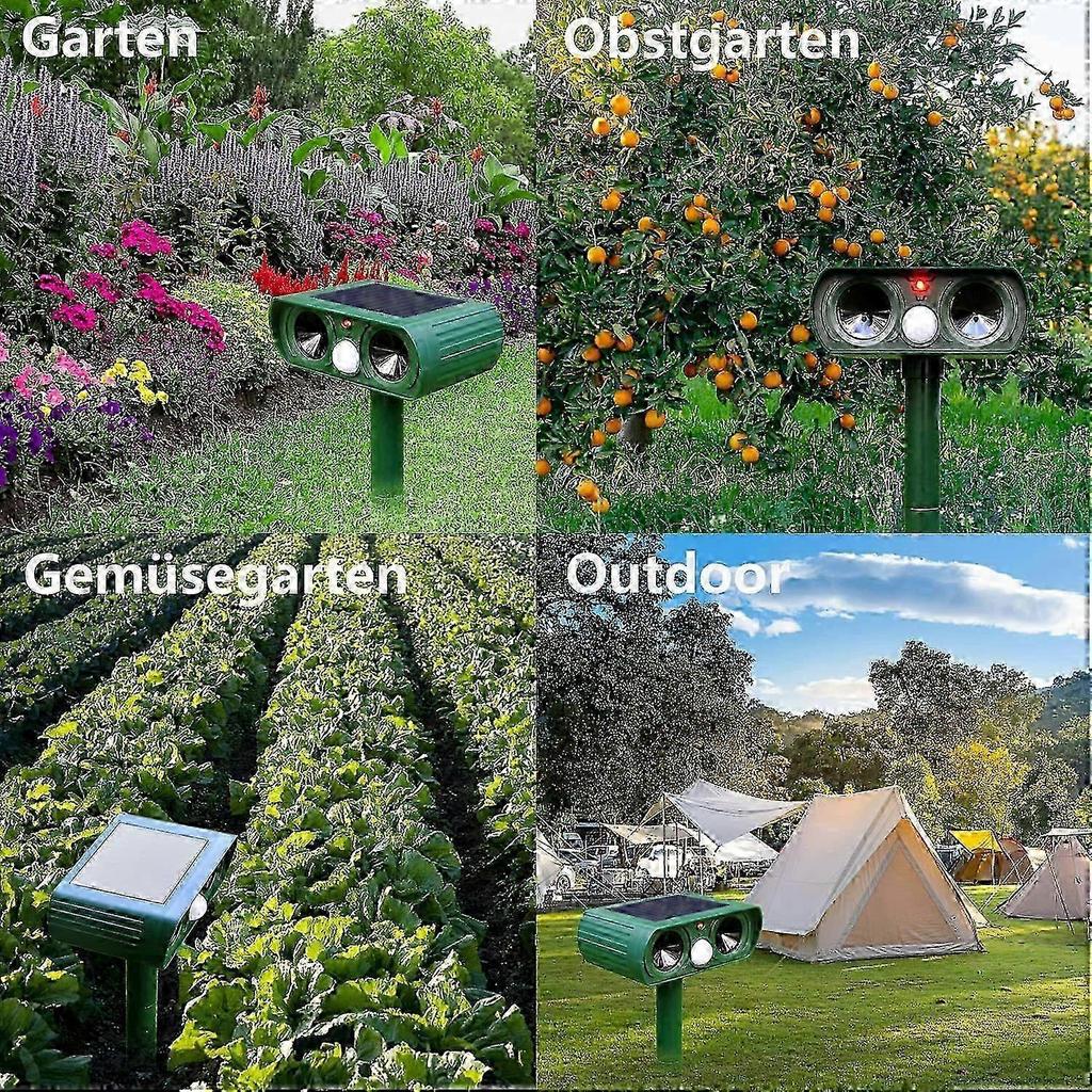 Ultrasonic Cat Scare, Cat Repellent Solar Animal Repeller Ultrasoni...