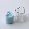 New 3D Columnar Love Shape Cute Heart-shaped Column Candle Mold Making DIY Crafts Handmade Aroma Arts Supplies Birthday Gift