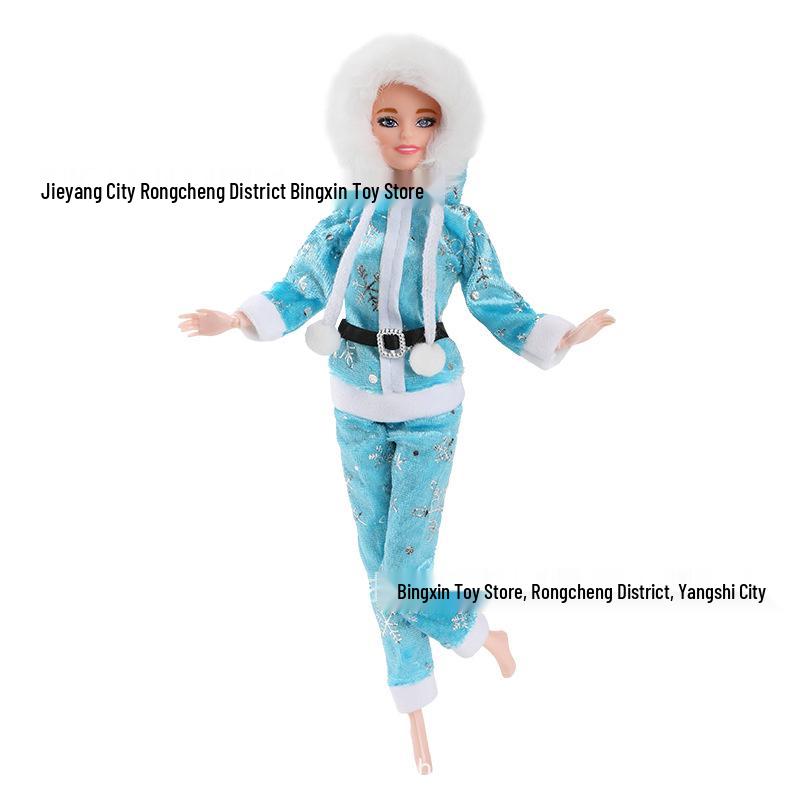 2025 New Barbie 11-inch Fashion Christmas Dress-up Set: Skirt & Hat