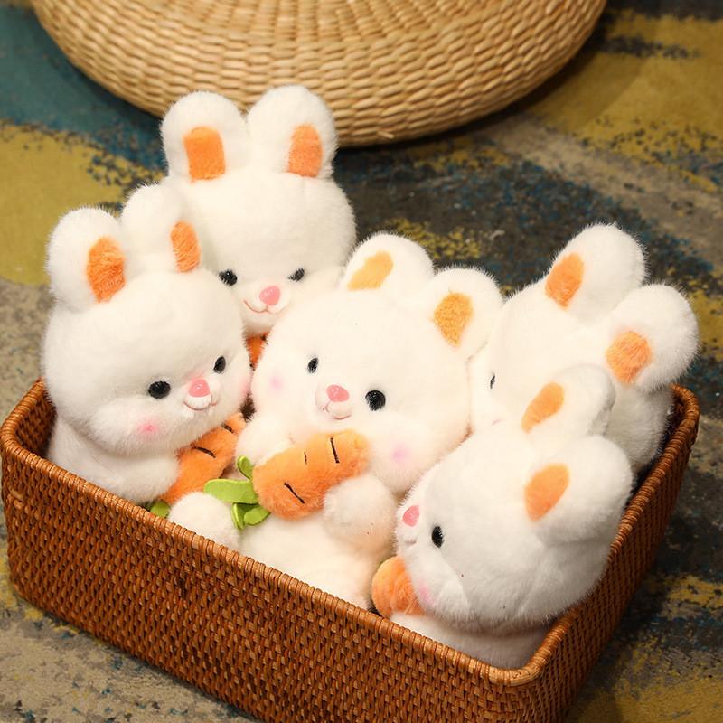 Endearing Plush Short Bunny With Carrot  Kids Perfect Birthday Gift Celebrations