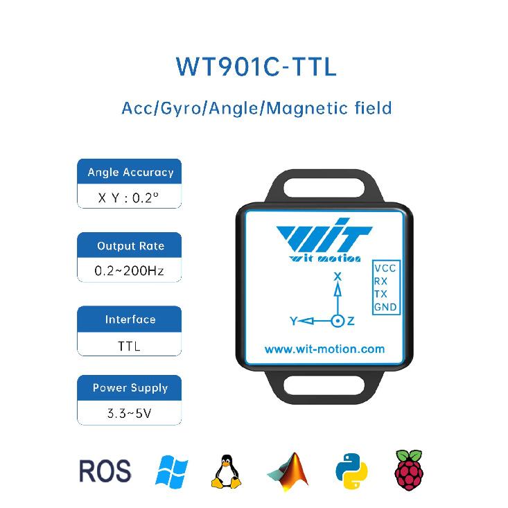 WitMotion WT901C Augstas precizitātes 9-Ass AHRS