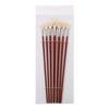 Professional Fan Brush for Painting 7pcs Oil Paint Brushes Set with Hog Bristle Natural Hair and Long Wood Handle Artist Fan Brushes for Acrylic Wa