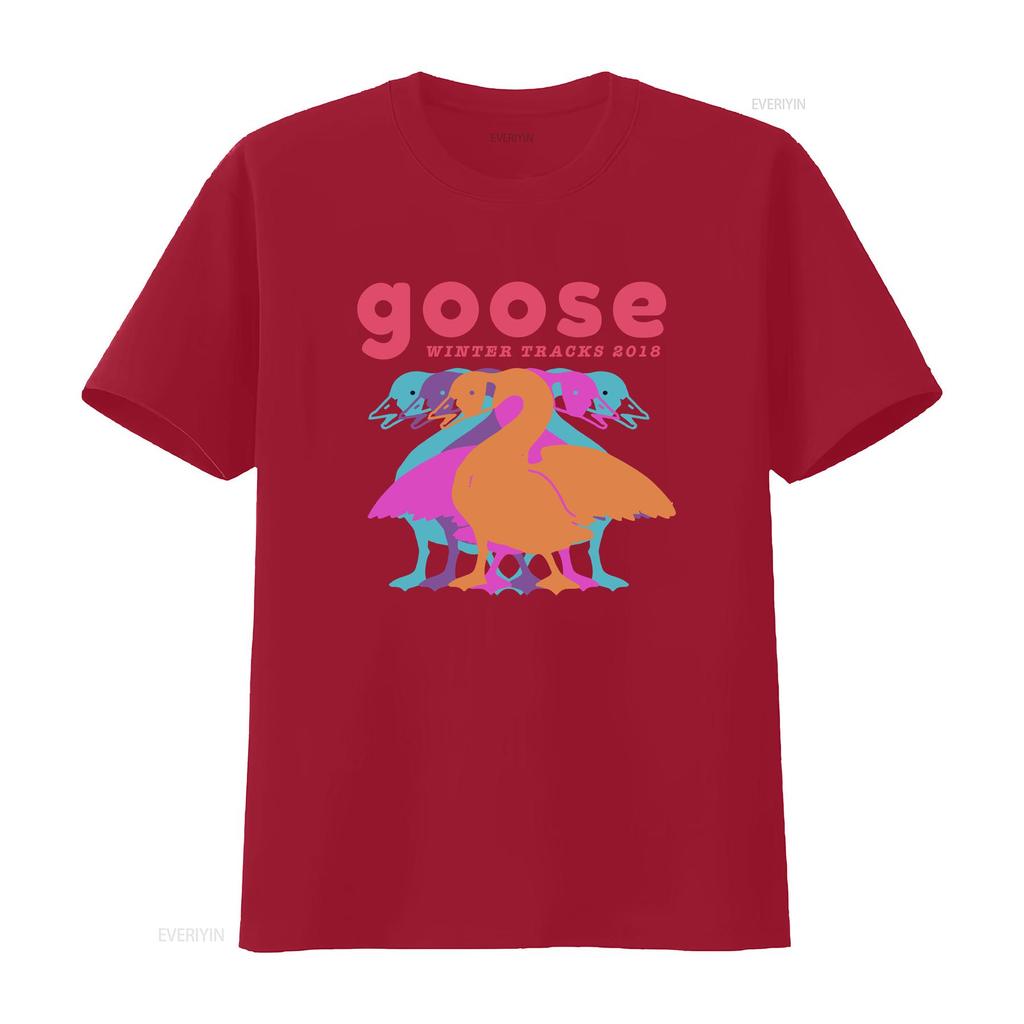 Goose The Band T Shirt new short sleeve hot gift halloween vintage Washed Slightly Unisex fashion Comfortable graphic Casual