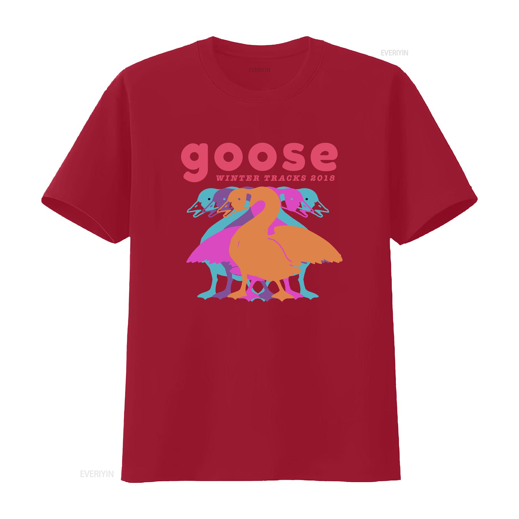 

Goose The Band Футболка новая с коротким рукавом горячий подарок хэллоуин винтаж Слегка выстиранная Унисекс мода Удобная с принтом Повседневная S