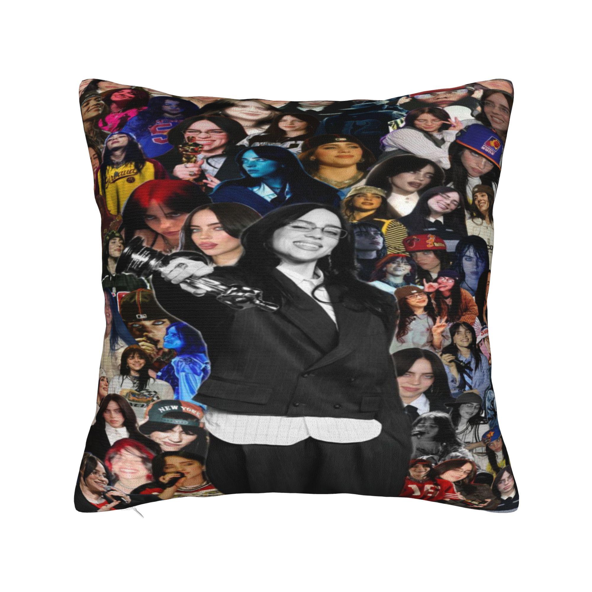 

Billieds Hit Me Hard And Soft Tour Pillowcases Stuff Printed Cushion Cover Pillow Covers Home Decorations Zipper Multiple Sizes 12x12in 30X30cm