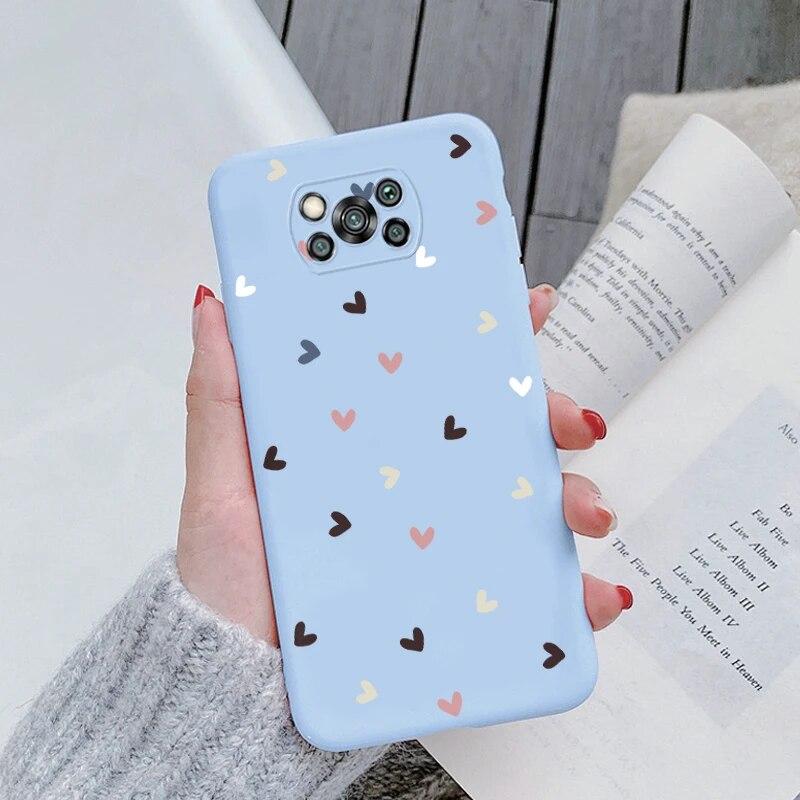 Soft TPU Case For Poco X3 Pro PocoX3 NFC Case Silicon Floral Painted Back Bumper Coque Xiaomi Poco X3 Cover Shockproof Protective Silicone Back Shells
